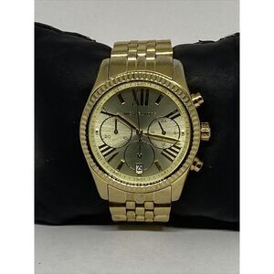 Michael Kors Lexington MK5556 Women Gold Stainless Steel Analog Dial Watch VK455